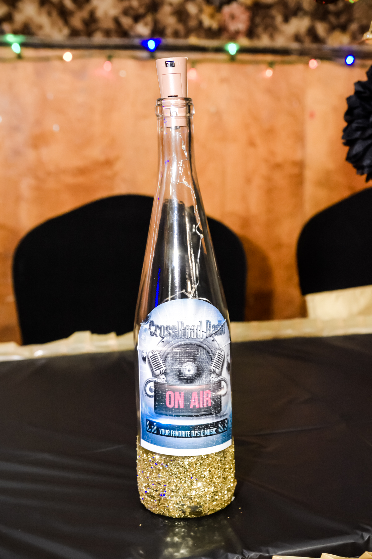 Crossroad Radio commemorative On Air bottle